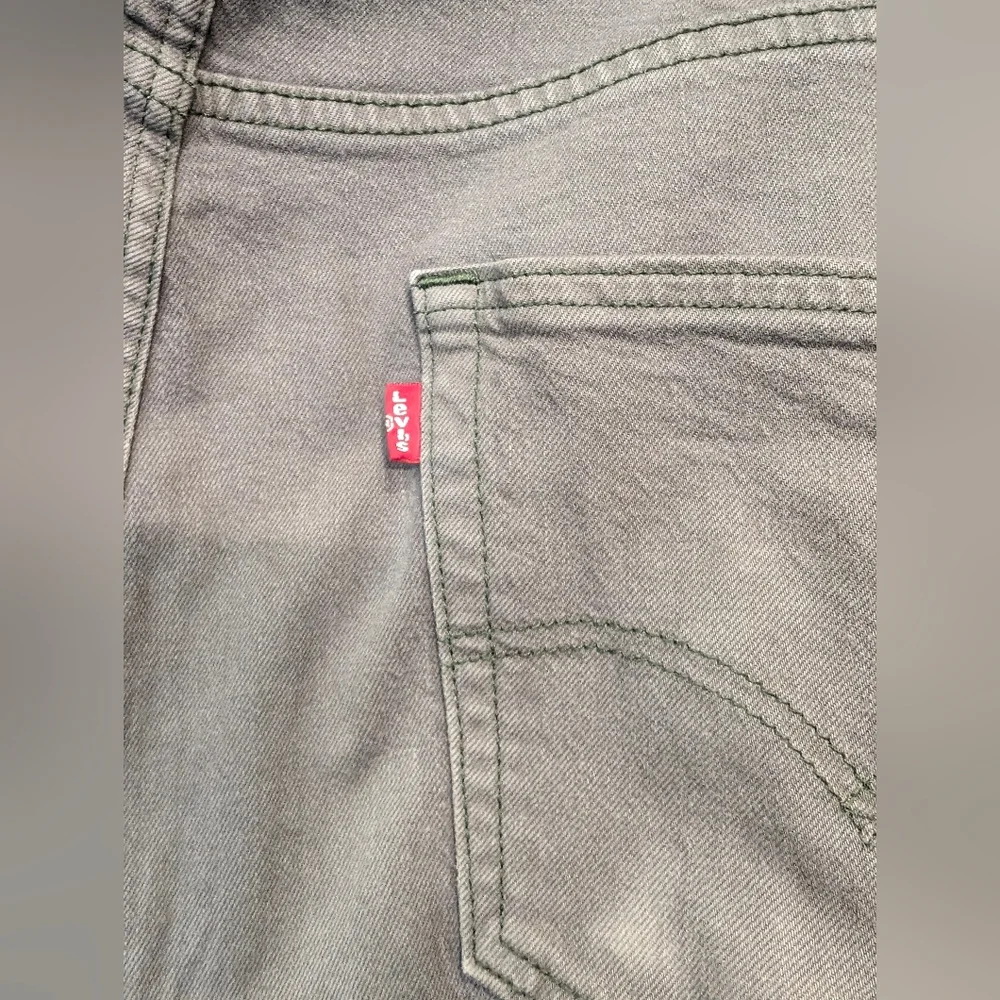 Levi's 505 Men's Straight Leg dark gray regular fit grunge zip fly Jeans 38x29